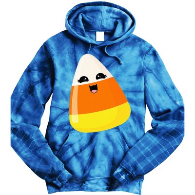 Cute Halloween Candy Corn Costume Kawaii Groovy Tie Dye Hoodie