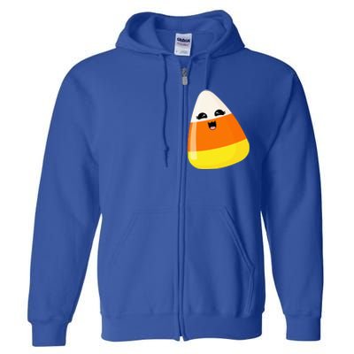 Cute Halloween Candy Corn Costume Kawaii Groovy Full Zip Hoodie