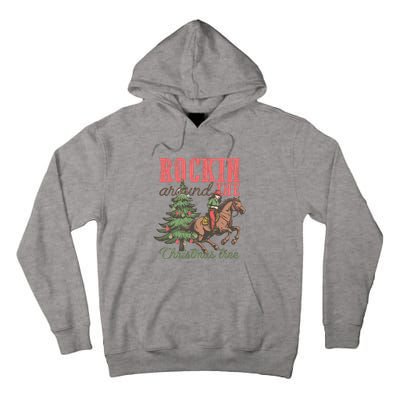 Christmas Horse Cowgirl Tall Hoodie