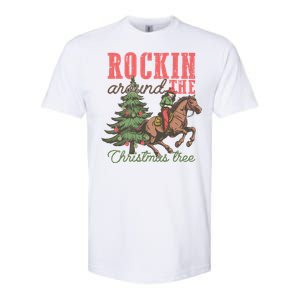 Christmas Horse Cowgirl Softstyle CVC T-Shirt