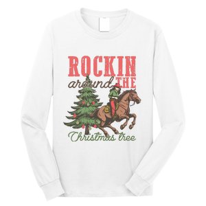 Christmas Horse Cowgirl Long Sleeve Shirt