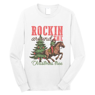 Christmas Horse Cowgirl Long Sleeve Shirt