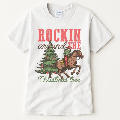 Christmas Horse Cowgirl Tall T-Shirt