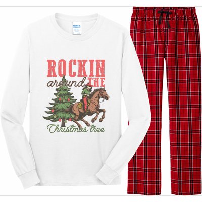 Christmas Horse Cowgirl Long Sleeve Pajama Set