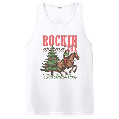 Christmas Horse Cowgirl PosiCharge Competitor Tank