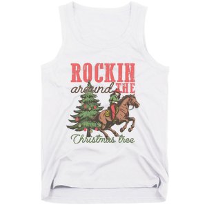 Christmas Horse Cowgirl Tank Top