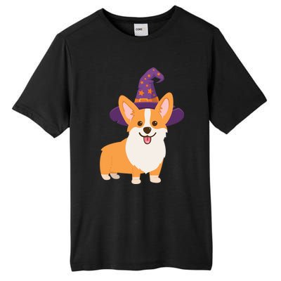 Corgi Halloween Cute Dog With Witchs Hat Meaningful Gift Tall Fusion ChromaSoft Performance T-Shirt