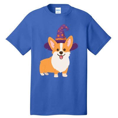 Corgi Halloween Cute Dog With Witchs Hat Meaningful Gift Tall T-Shirt