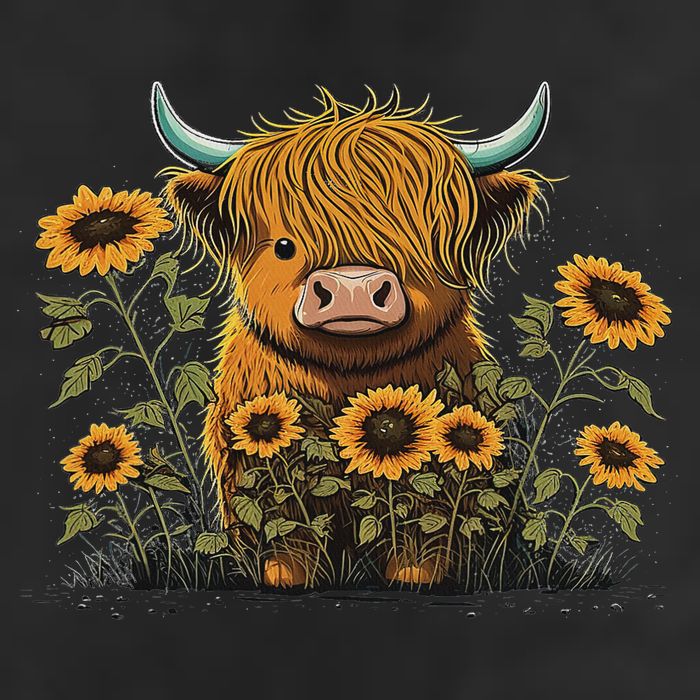 Cute Highland Cattle Cow Funny Highland Cow Cool Comfort Performance Bucket Hat