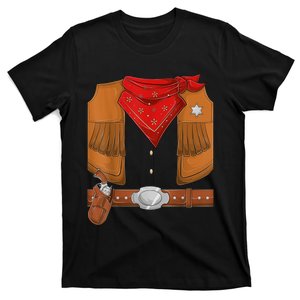 Cowboy Halloween Costume  Wo Kid Cowboy sherif T-Shirt