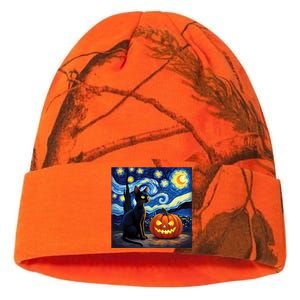 Cat Halloween Cat Lovers Starry Night Cat Van Gogh Kati Licensed 12" Camo Beanie