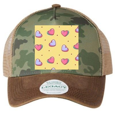 Candy Hearts Cute Valentine's Day Legacy Tie Dye Trucker Hat