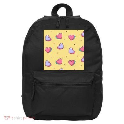 Candy Hearts Cute Valentine's Day 16 in Basic Backpack