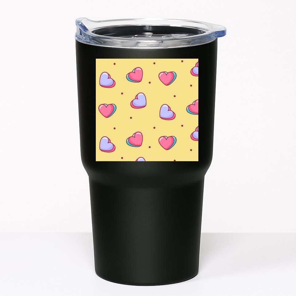 Candy Hearts Cute Valentine's Day Tumbler