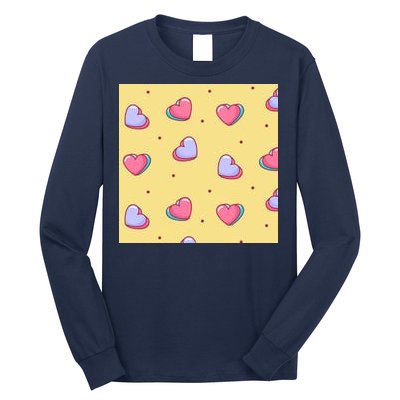 Candy Hearts Cute Valentine's Day Long Sleeve Shirt