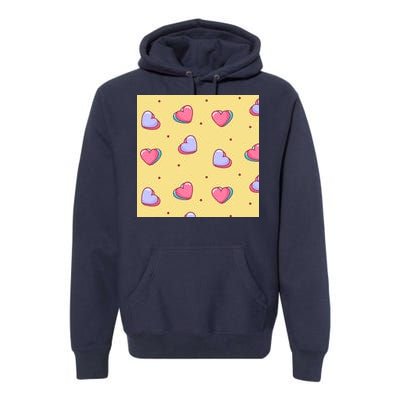 Candy Hearts Cute Valentine's Day Premium Hoodie