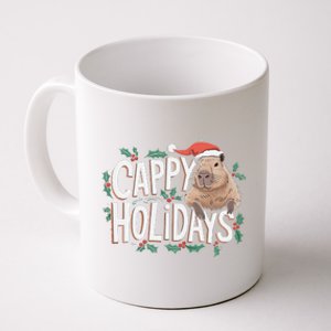 Cappy Holidays Capybara Christmas Coffee Mug