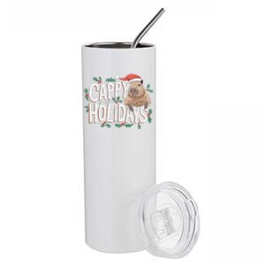 Cappy Holidays Capybara Christmas Stainless Steel Tumbler