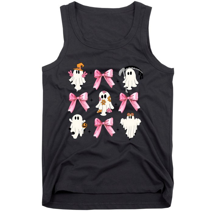 Coquette Halloween Cute Ghost Tank Top