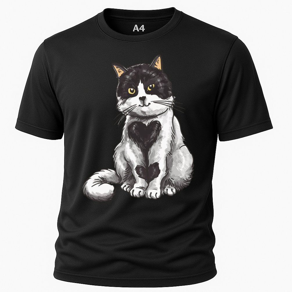 Cat Heart Cute Performance Shirt
