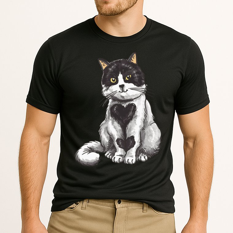 Cat Heart Cute Performance Shirt