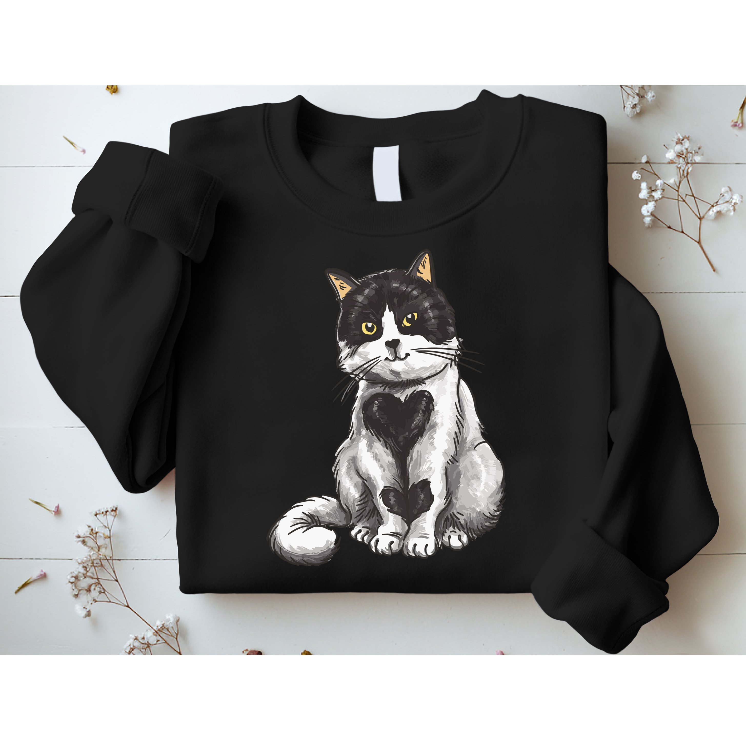 Cat Heart Cute Sweatshirt