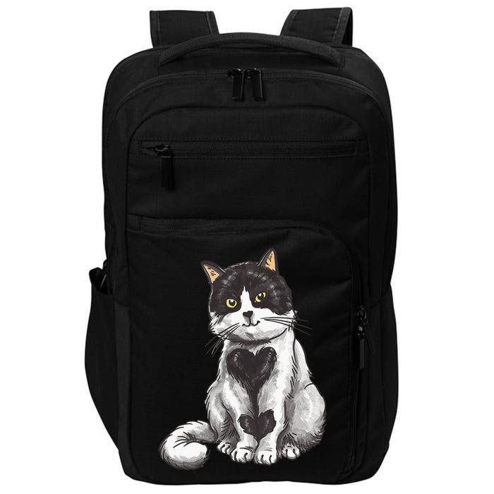 Cat Heart Cute Impact Tech Backpack