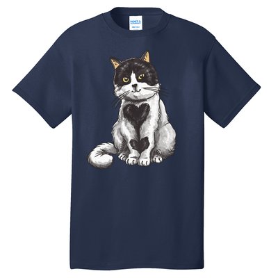 Cat Heart Cute Tall T-Shirt