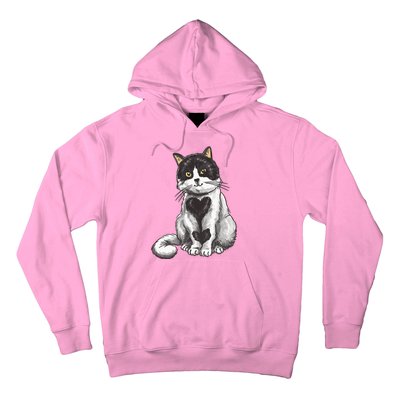 Cat Heart Cute Hoodie