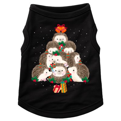 Cute Hedgehog Christmas Tree Funny Pajamas Xmas For Family Doggie Tank