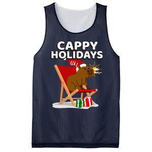 Cappy Holidays Christmas Capybara Funny Capybara Christmas Mesh Reversible Basketball Jersey Tank