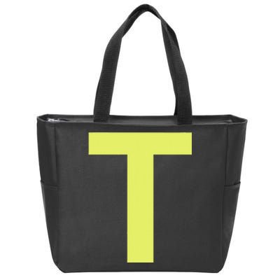 Chipmunk Halloween Carnival Group Costume Letter Zip Tote Bag