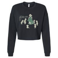 Charm Herd Cropped Pullover Crew