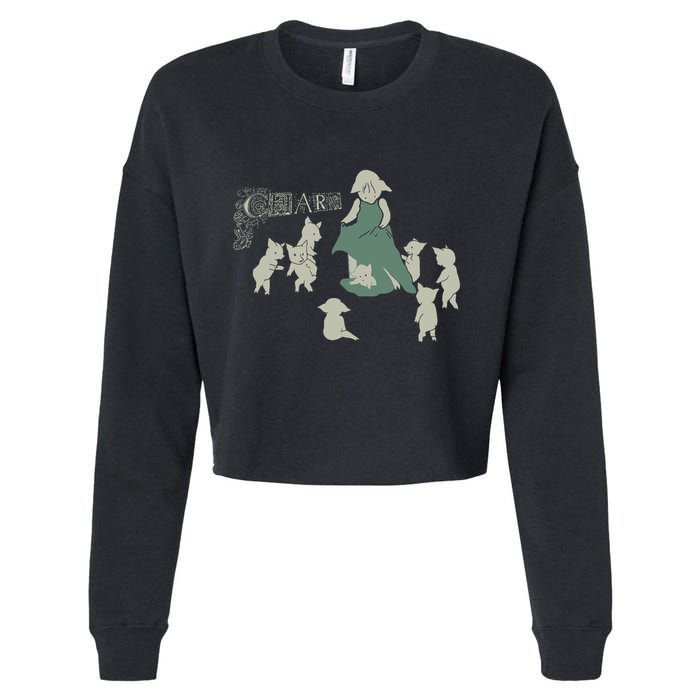 Charm Herd Cropped Pullover Crew