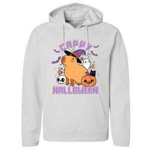 Cappy Halloween Cute Capybara Halloween Performance Fleece Hoodie