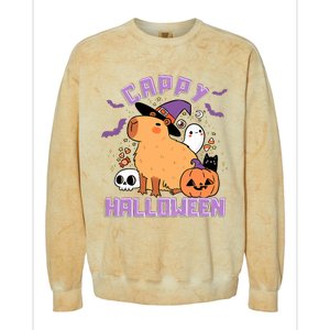 Cappy Halloween Cute Capybara Halloween Colorblast Crewneck Sweatshirt