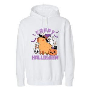 Cappy Halloween Cute Capybara Halloween Garment-Dyed Fleece Hoodie