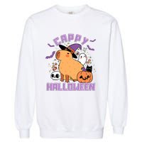 Cappy Halloween Cute Capybara Halloween Garment-Dyed Sweatshirt