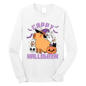 Cappy Halloween Cute Capybara Halloween Long Sleeve Shirt