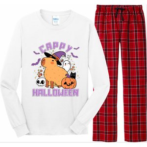 Cappy Halloween Cute Capybara Halloween Long Sleeve Pajama Set