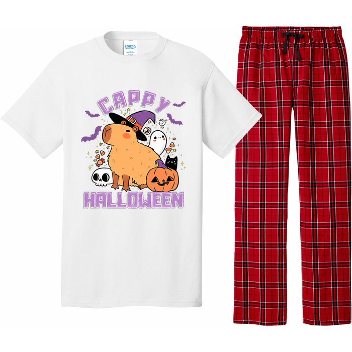 Cappy Halloween Cute Capybara Halloween Pajama Set