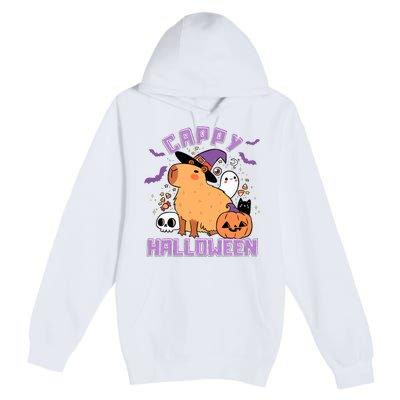 Cappy Halloween Cute Capybara Halloween Premium Pullover Hoodie