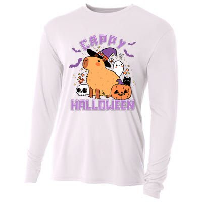 Cappy Halloween Cute Capybara Halloween Cooling Performance Long Sleeve Crew