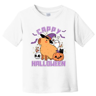 Cappy Halloween Cute Capybara Halloween Toddler T-Shirt