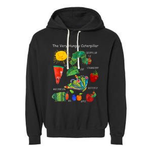 Cute Hungry Caterpillar Teacher Kindergarten Back To School Garment-Dyed Fleece Hoodie