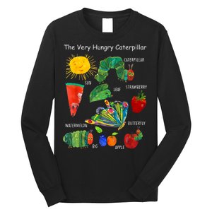 Cute Hungry Caterpillar Teacher Kindergarten Back To School Long Sleeve Shirt