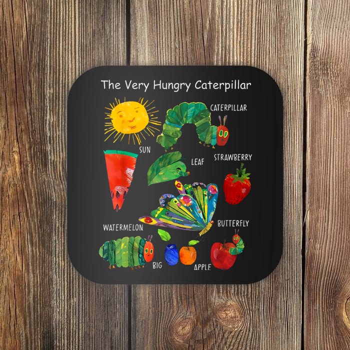 Cute Hungry Caterpillar Teacher Kindergarten Back To School Coaster