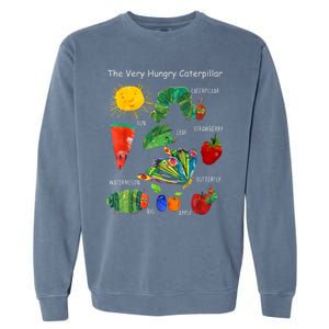 Cute Hungry Caterpillar Teacher Kindergarten Back To School Garment-Dyed Sweatshirt