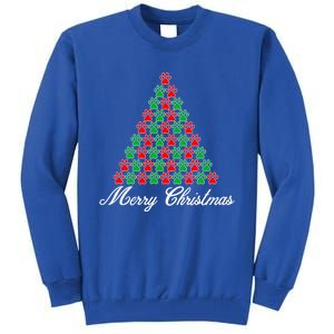 Christmas Holiday Cat Paws Tree Gift Tall Sweatshirt