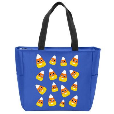 Cute Halloween Candy Corn Costume Candies Zip Tote Bag